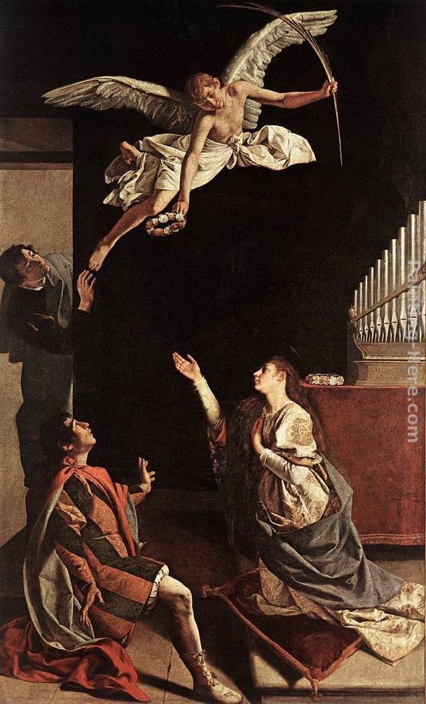 Orazio Gentleschi Sts Cecilia, Valerianus and Tiburtius